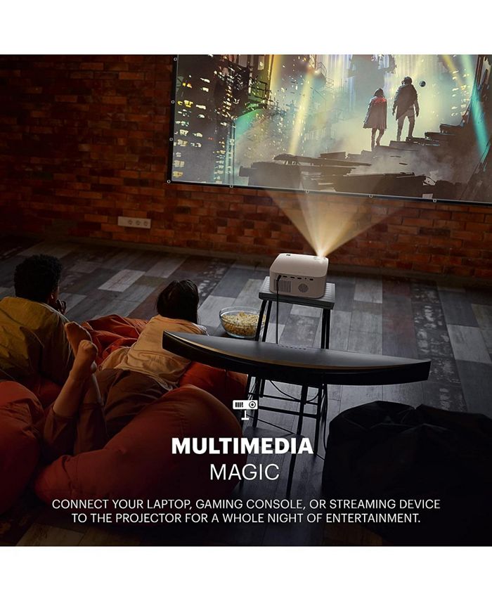 Kodak FLIK X10 Full HD Projector Kit with 100” Projection Screen Macy