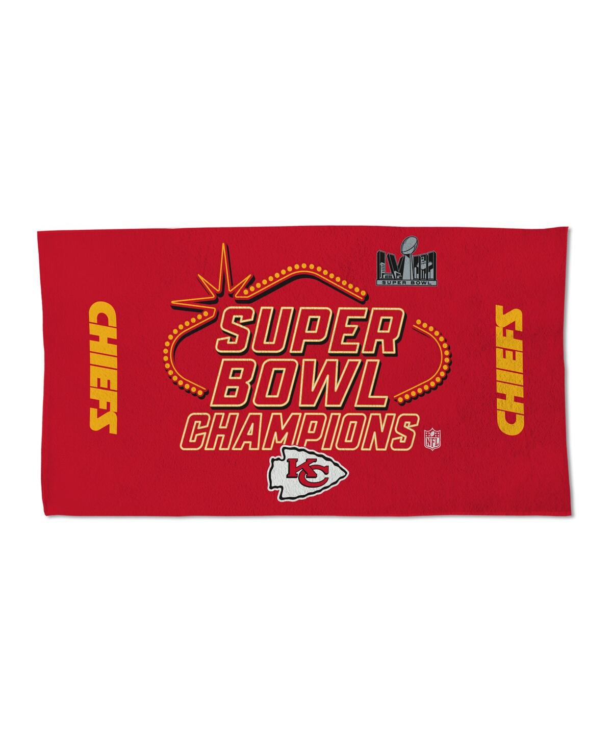Shop Wincraft Kansas City Chiefs Super Bowl Lviii Champions Locker Room 22'' X 42'' Double-sided Towel In Multi