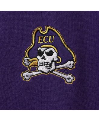 Men's Purple ECU Pirates Tortugas Logo Quarter-Zip Jacket
