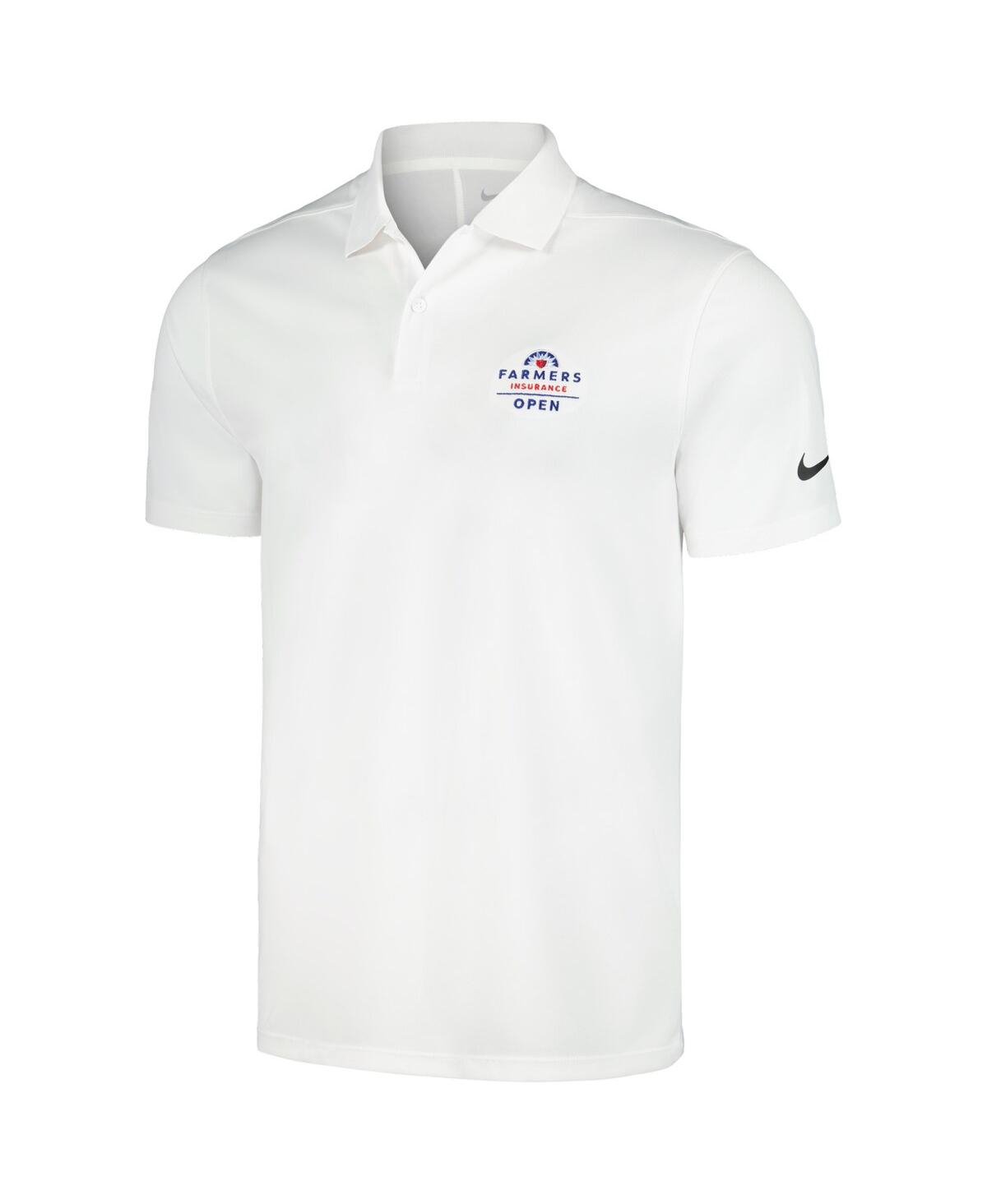 Shop Nike Men's  White Farmers Insurance Open Victory Performance Polo Shirt
