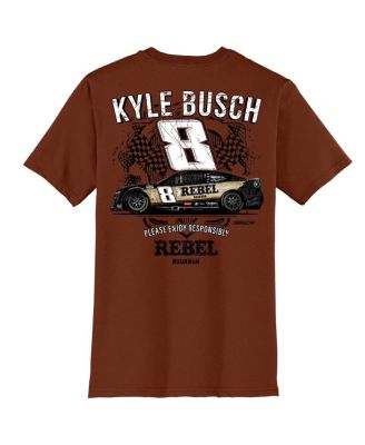 Men's Brown Kyle Busch Rebel Bourbon Car T-shirt