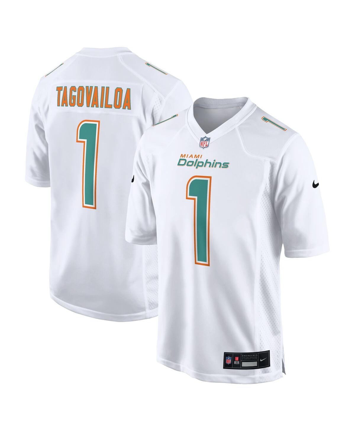 Men's Nike Tua TagovailoaMiami Dolphins Fashion Game Jersey - White