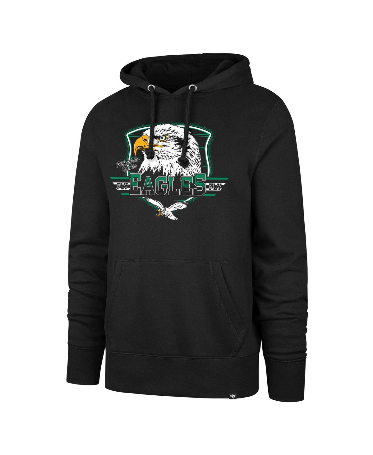 47 Brand Men's ' Black Philadelphia Eagles Regional Headline Pullover Hoodie In Black