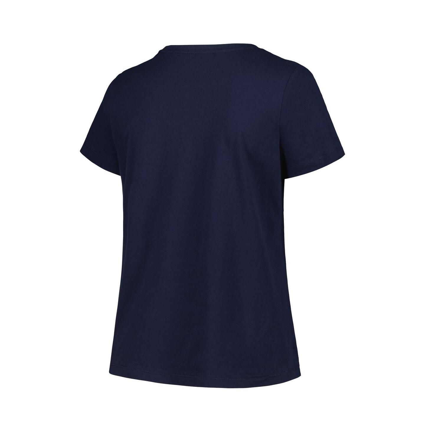 Женская футболка Profile Navy Penn State Nittany Lions Plus Size Arch Over Logo Scoop Neck — фото 2