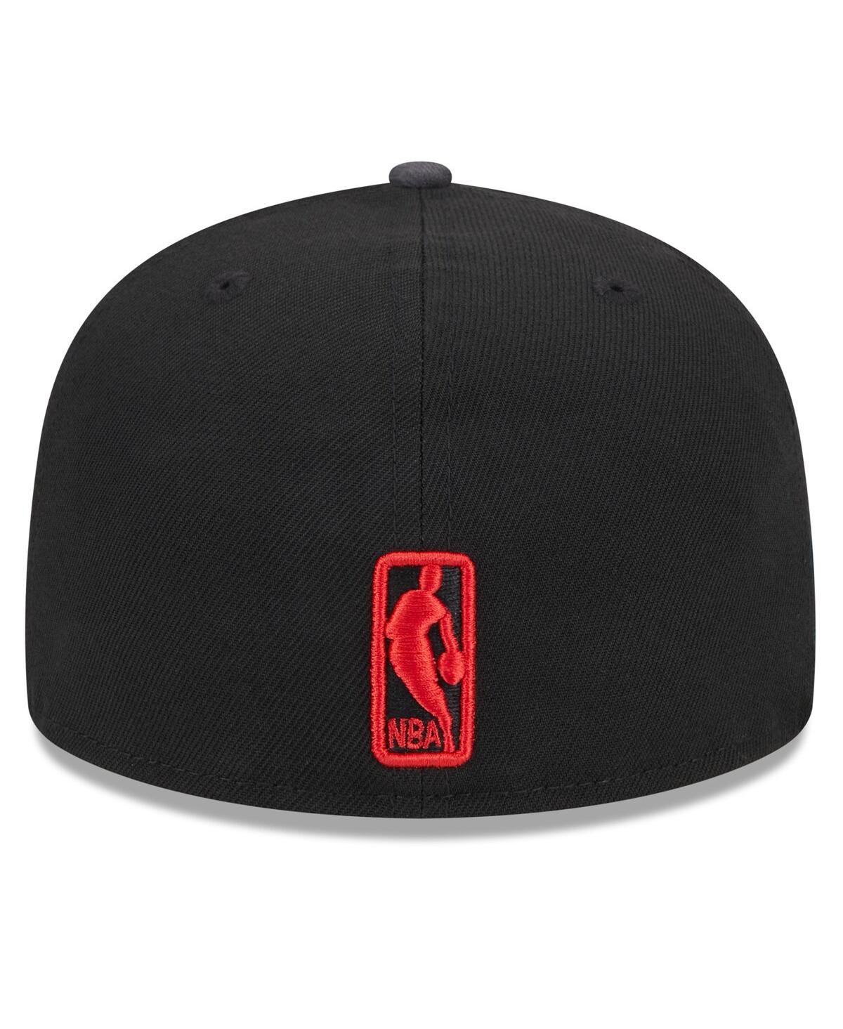 Shop New Era Men's  Black Chicago Bulls 2024 Nba All-star Game Rally Drive Checkerboard 59fifty Crown Fitt