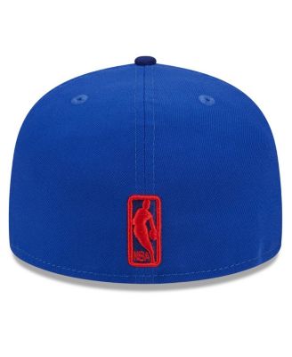 Men's Royal Philadelphia 76ers 2024 NBA All-Star Game Rally Drive Checkerboard 59FIFTY Crown Fitted Hat