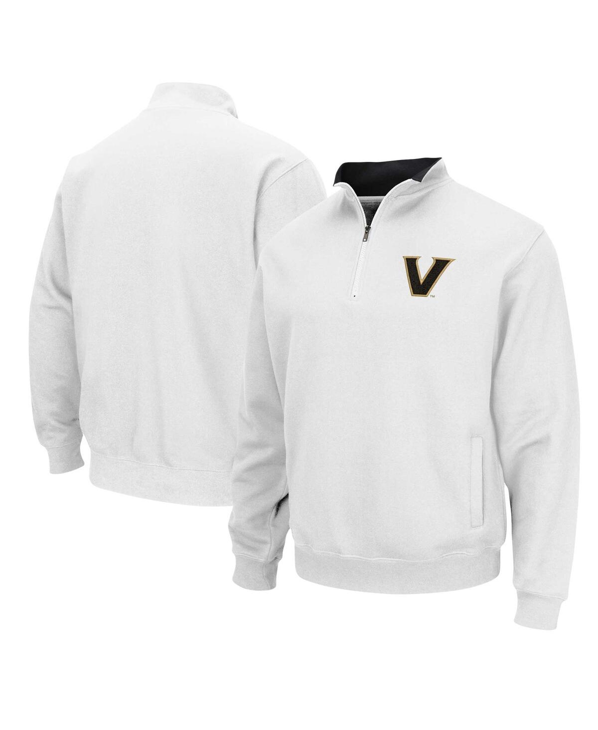 Men's Colosseum White Vanderbilt Commodores Tortugas Quarter-Zip Jacket - White