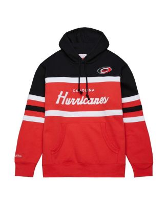 Men's Red, Black Carolina Hurricanes Head Coach Pullover Hoodie