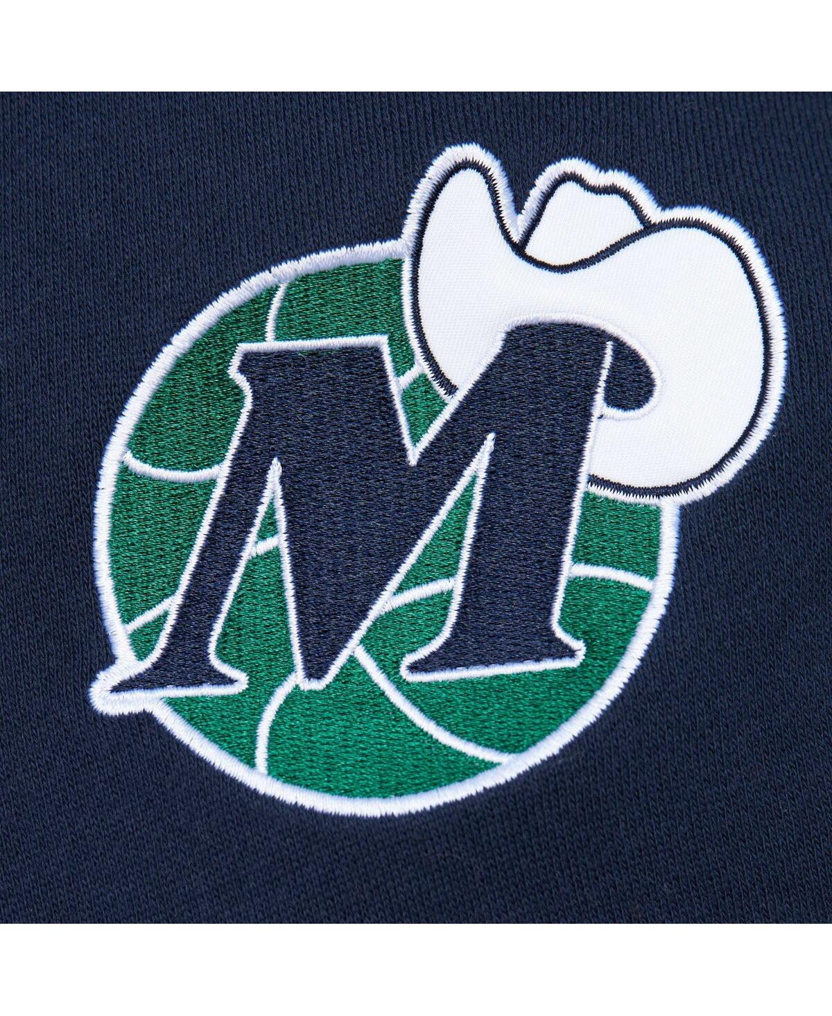 Men's Mitchell & Ness Navy Dallas Mavericks Head Coach Pullover Hoodie - Navy