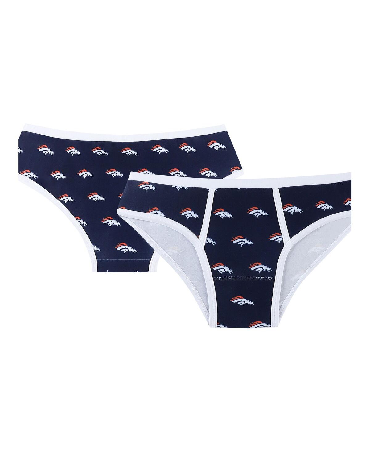Women's Concepts Sport Navy Denver Broncos Gauge Allover Print Knit Panties - Navy