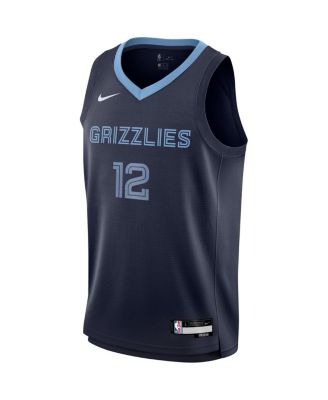 Big Boys Ja Morant Navy Memphis Grizzlies Swingman Jersey - Icon Edition