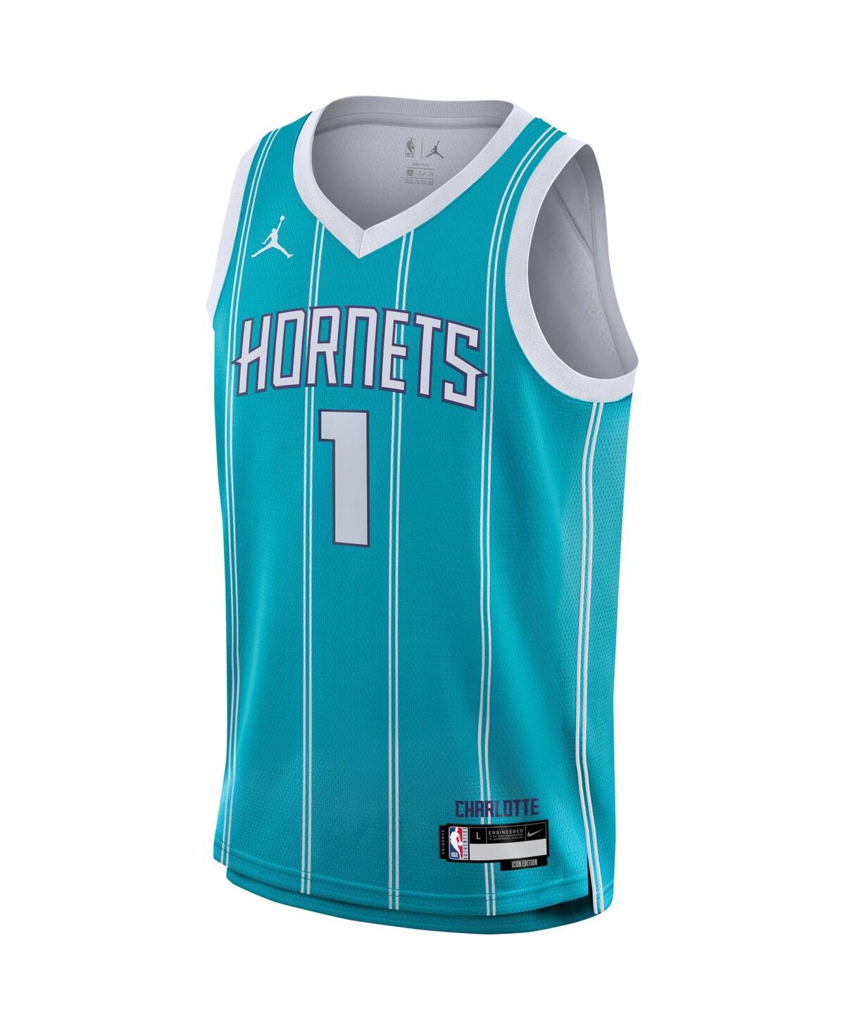 Big Boys Nike LaMelo BallCharlotte Hornets Swingman Jersey - Icon Edition - Teal