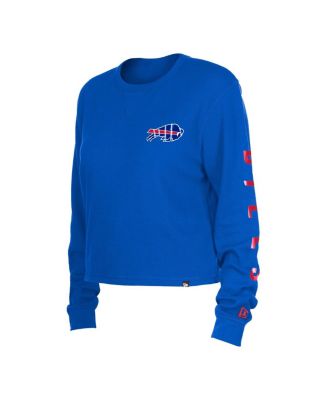 Women's Royal Buffalo Bills Thermal Crop Long Sleeve T-shirt