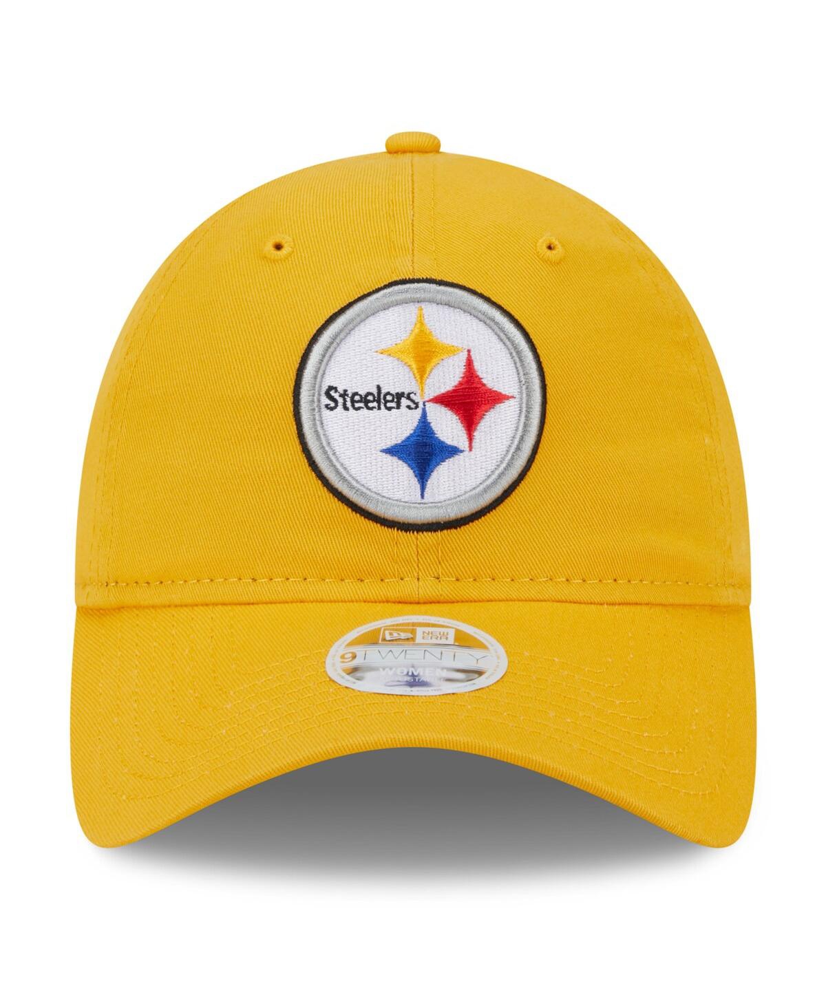 Shop New Era Women's  Gold Pittsburgh Steelers Main Core Classic 2.0 9twenty Adjustable Hat