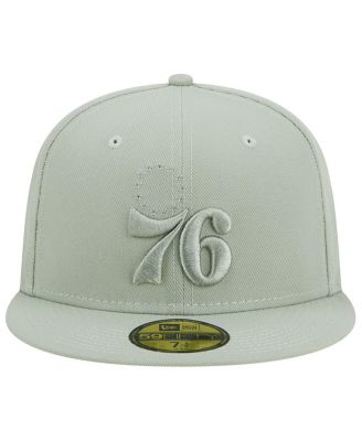 Men's Light Green Philadelphia 76ers Sage Color Pack 59FIFTY Fitted Hat