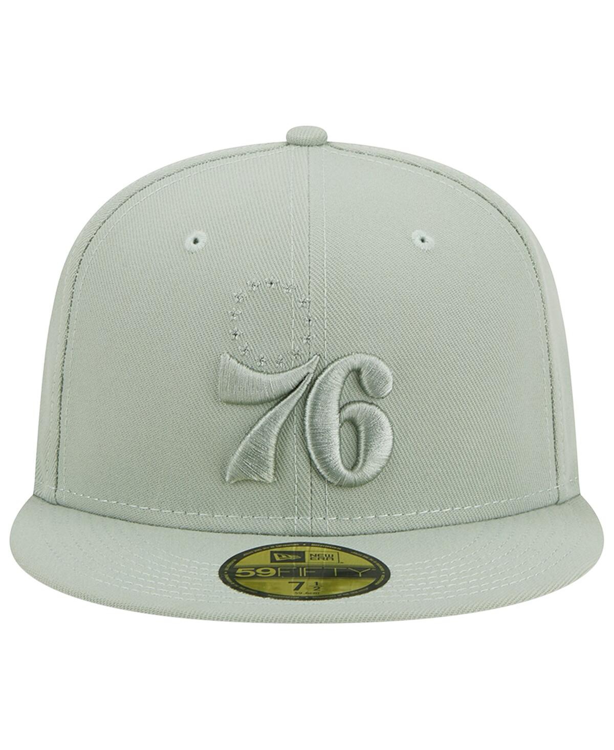 Men's New EraPhiladelphia 76ers Sage Color Pack 59FIFTY Fitted Hat - Light Green
