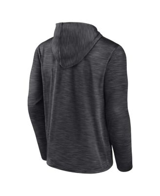 Men's Heather Charcoal Brooklyn Nets Fast Break Pullover Hoodie