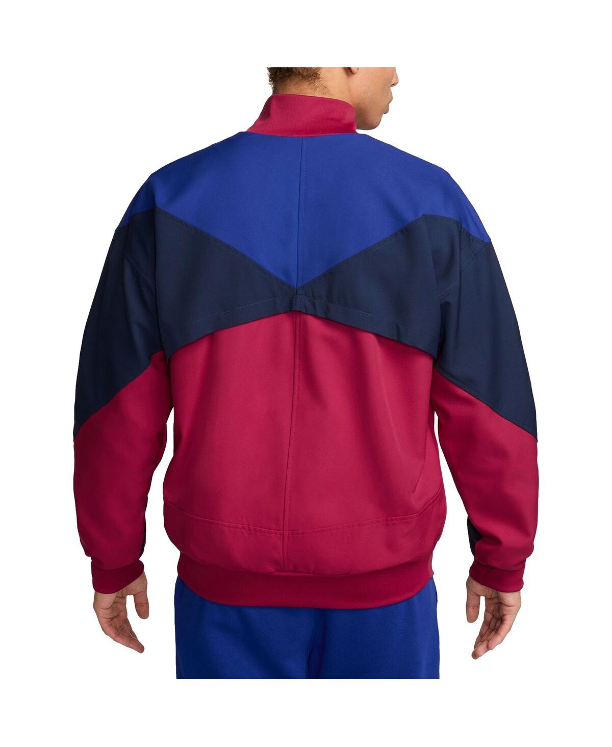 Shop Nike Men's  Red Barcelona 2023/24 Drac Pack Strike Anthem Performance Full-zip Jacket