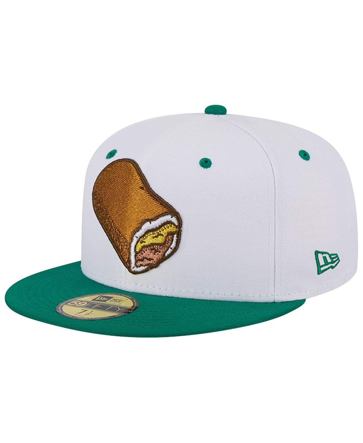 Shop New Era Men's  White Omaha Storm Chasers Theme Nights Omaha Runzas 59fifty Fitted Hat