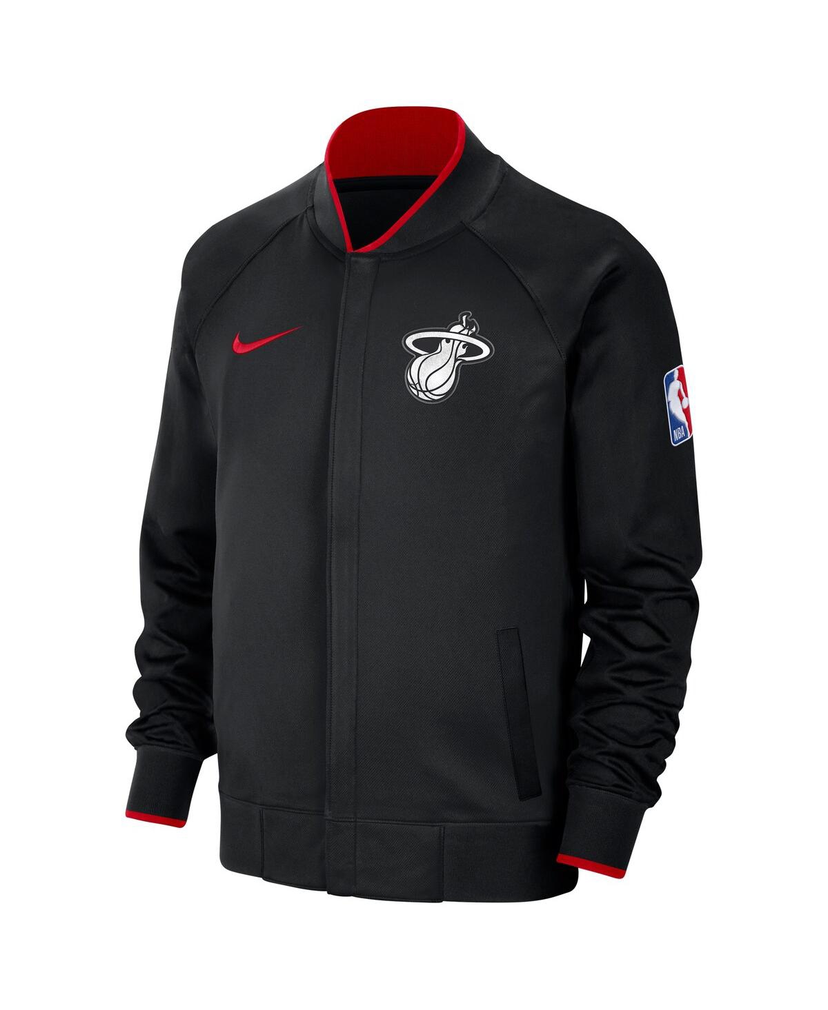 Men's NikeMiami Heat 2023/24 City Edition Authentic Showtime Performance Raglan Full-Zip Jacket - Black