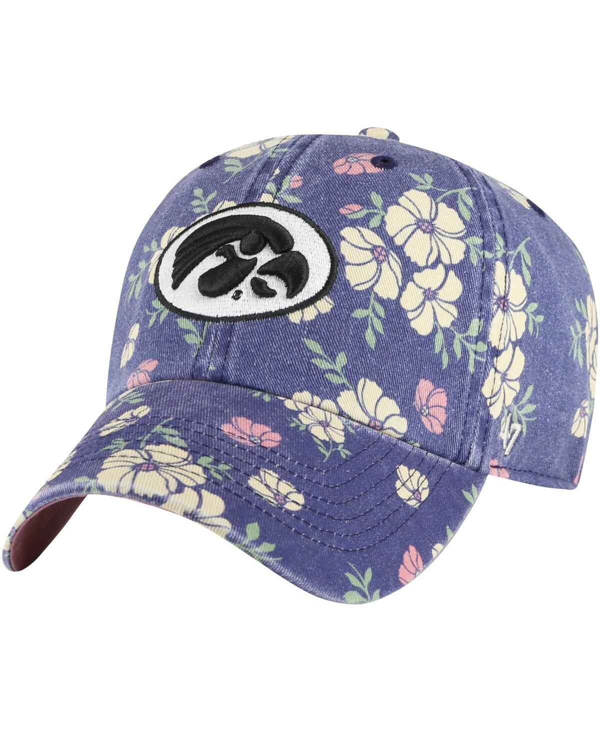 Shop 47 Brand Women's ' Navy Iowa Hawkeyes Primrose Clean Up Adjustable Hat