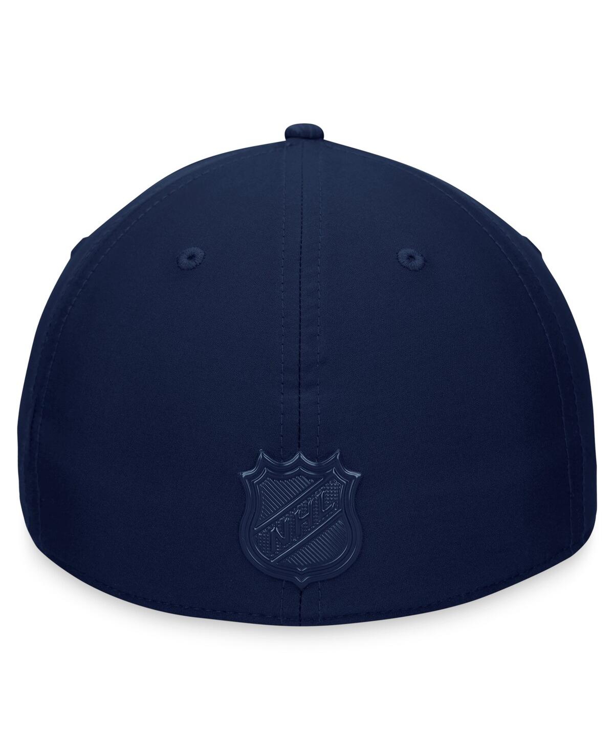 Fanatics Branded Deep Sea Blue Seattle Kraken Authentic Pro Road Stack Logo Flex Hat In Deep Sea Blue