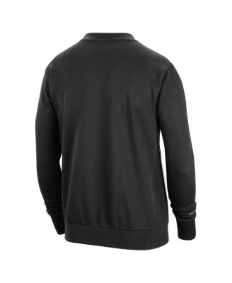 Men's Black Chicago Bulls 2023/24 Authentic Standard Issue Travel Performance Pullover Sweatshirt