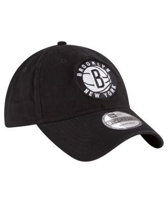 Men's Black Brooklyn Nets Team 2.0 9TWENTY Adjustable Hat