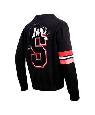 Men's Black Looney Tunes Sylvester Cardigan