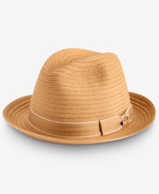 Dorfman Pacific Men's Braided Fedora Hat