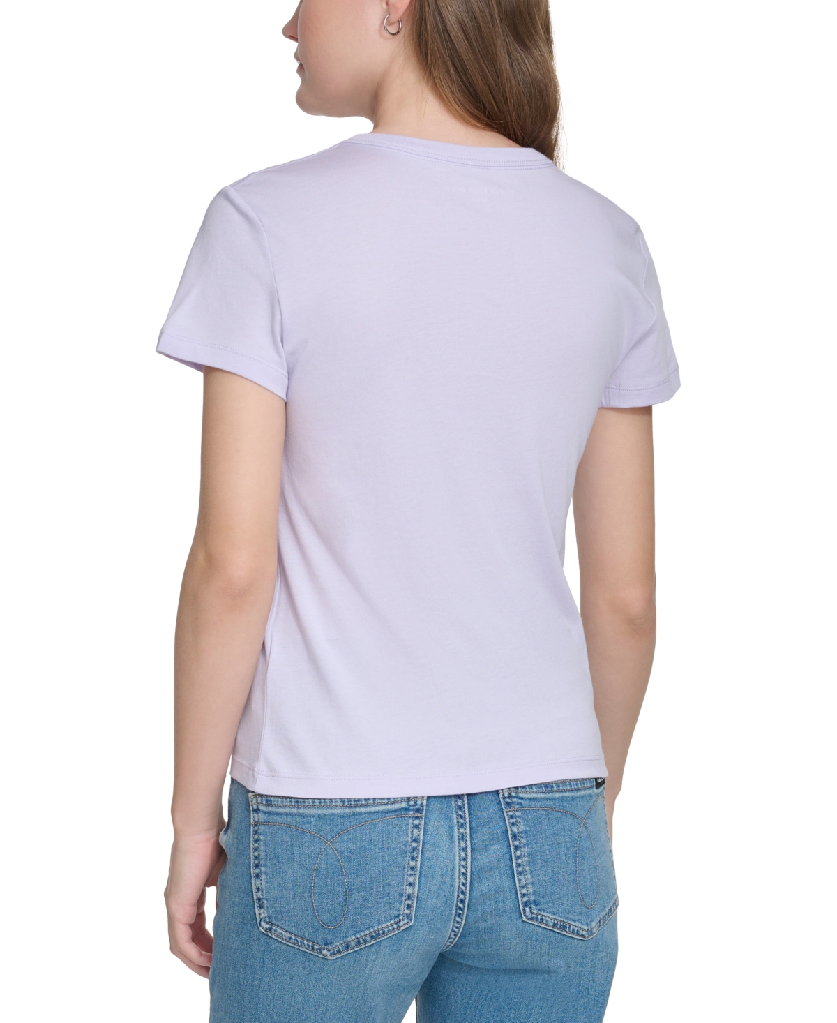 Calvin Klein Jeans Women's Embroidered Logo Short-Sleeve T-Shirt