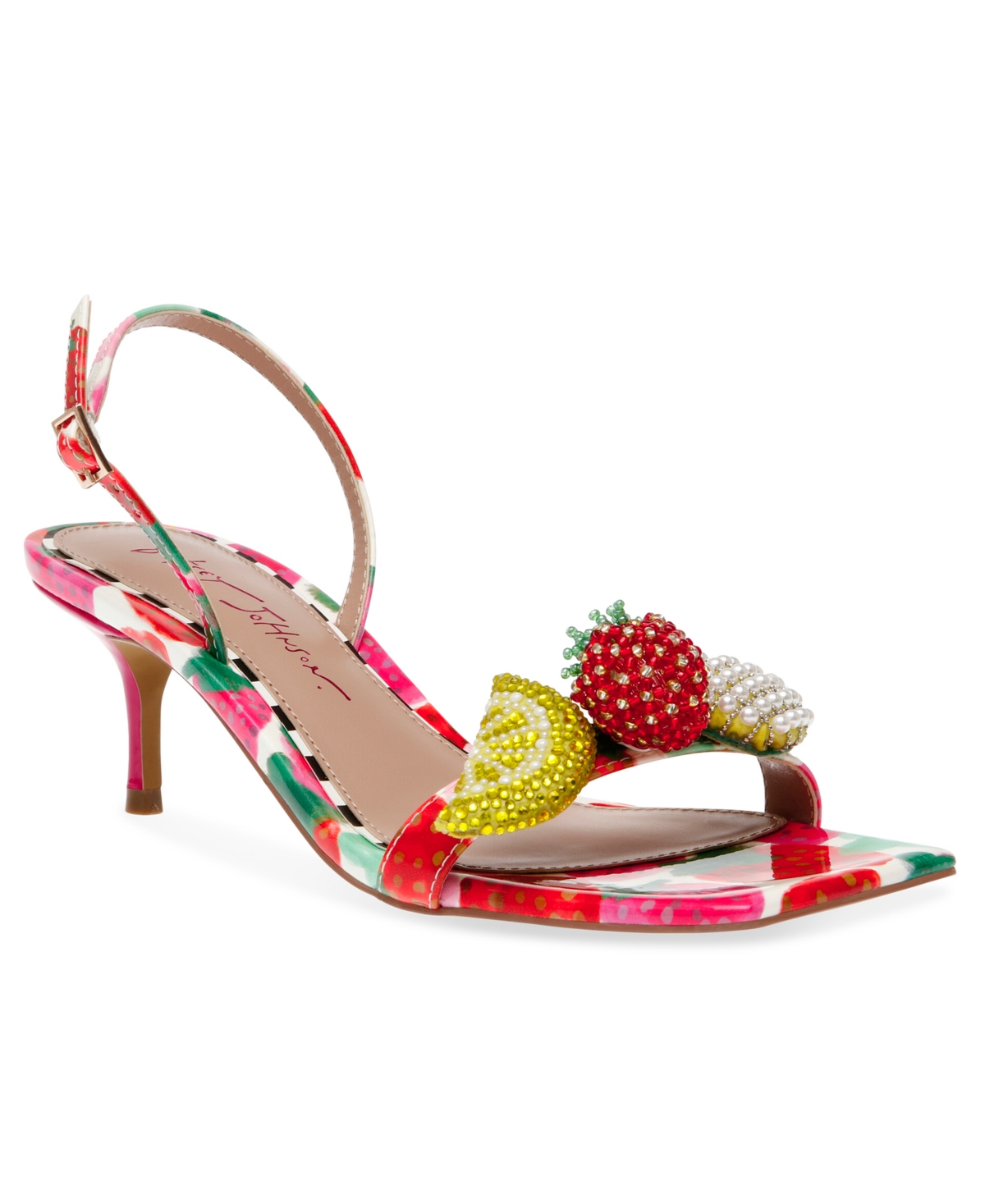 Women's Colson Fruit Kitten-Heel Dress Sandals - Berry Multi