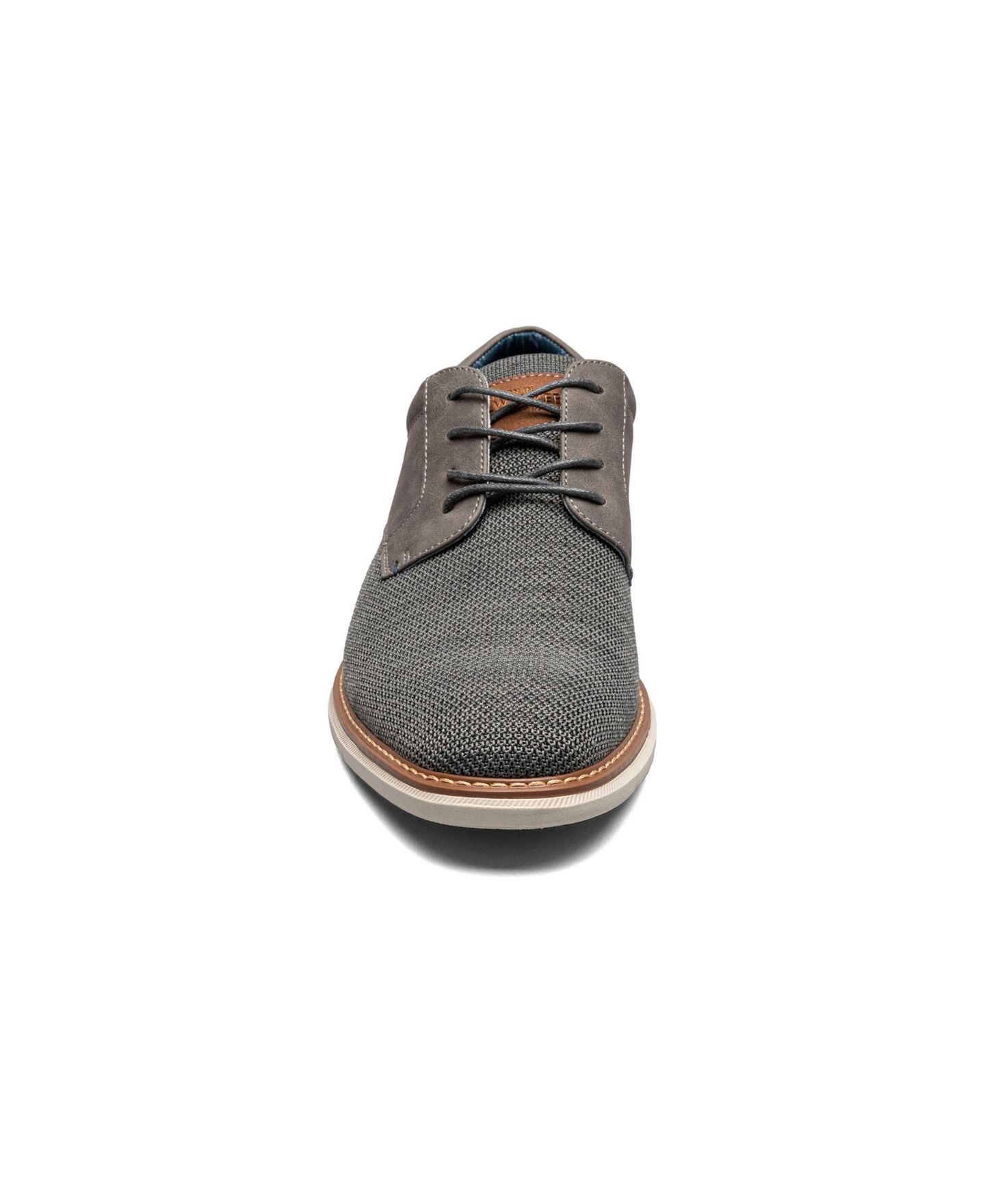 Мужские туфли Nunn Bush Chase Knit Plain Toe Oxford, цвет: Серый разноцветный — фото 7