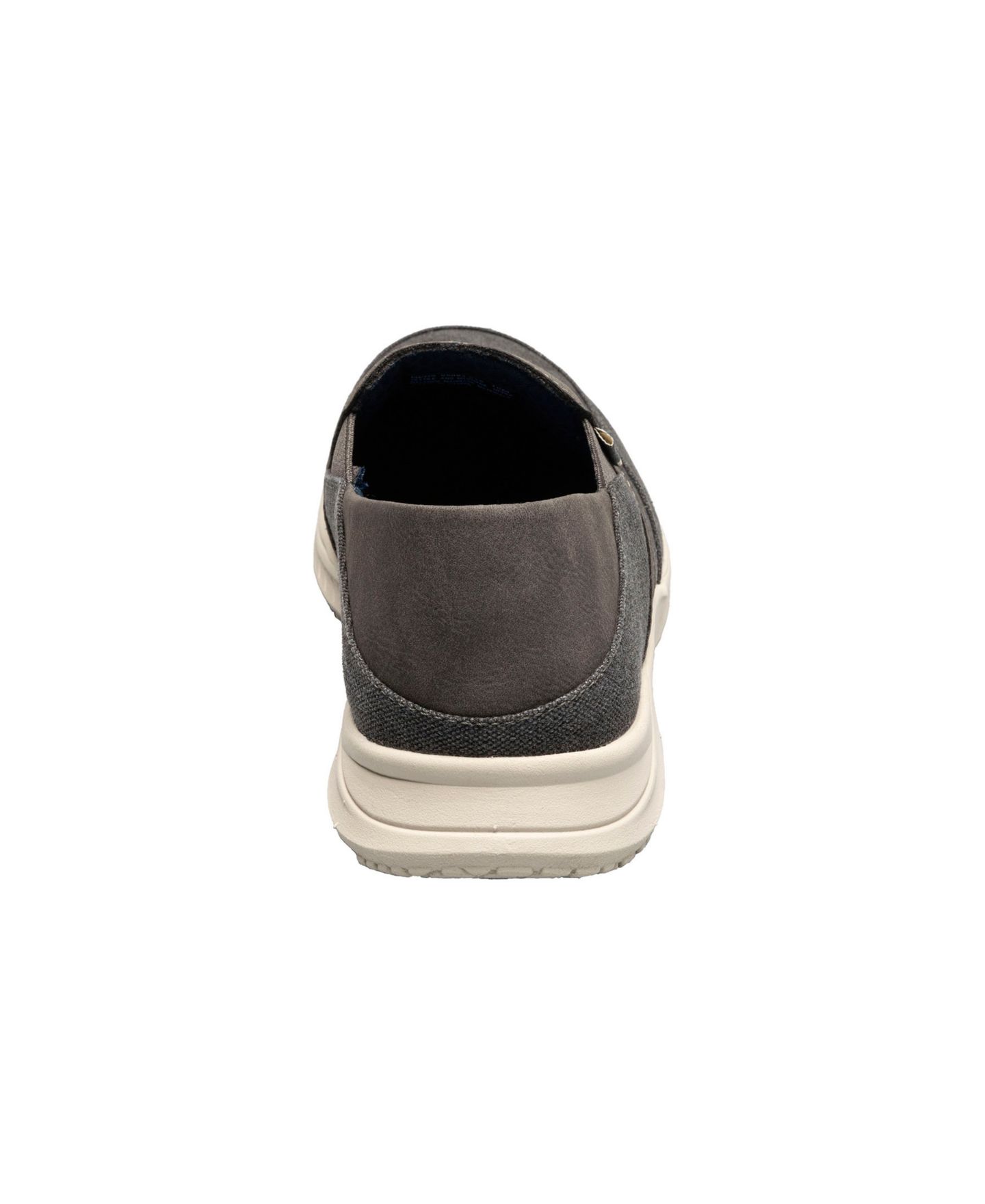 Мужские туфли Nunn Bush Conway Ez Canvas Moc Toe Slip On, цвет: Графитовый металлик — фото 3