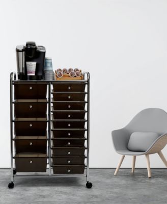 15-Drawer Organizer Cart