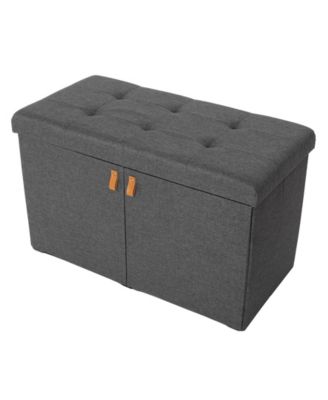 Tufted Shoe Storage Trunk