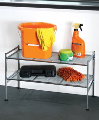 4-Tier Metal Mesh Stackable Shoe Rack