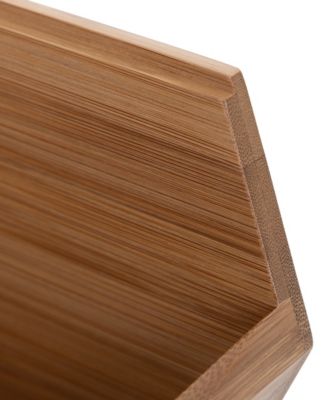 2-Piece Stackable Bamboo Bin Set
