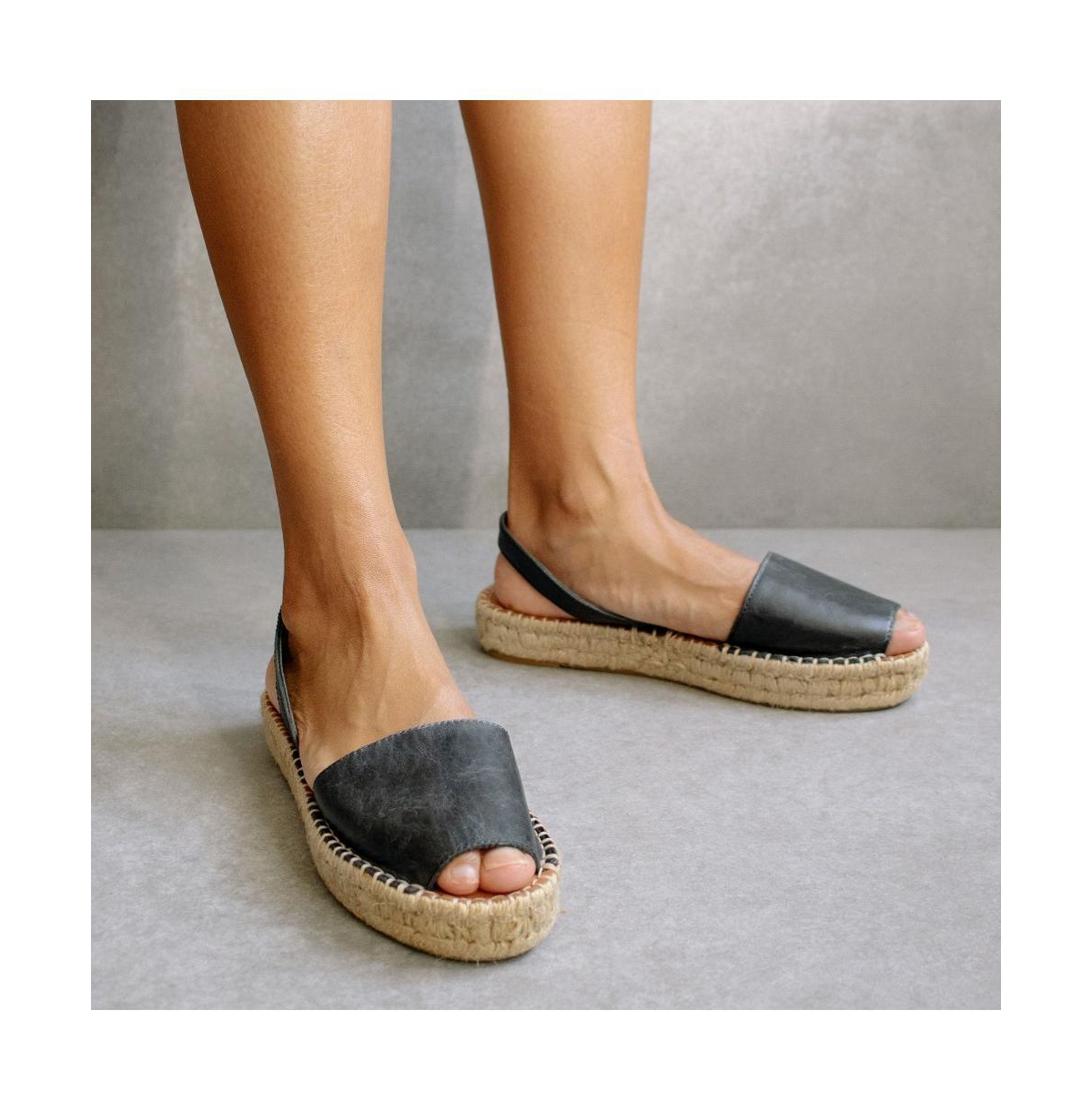 Alohas Women's Ibizas Leather Espadrilles Sandals
