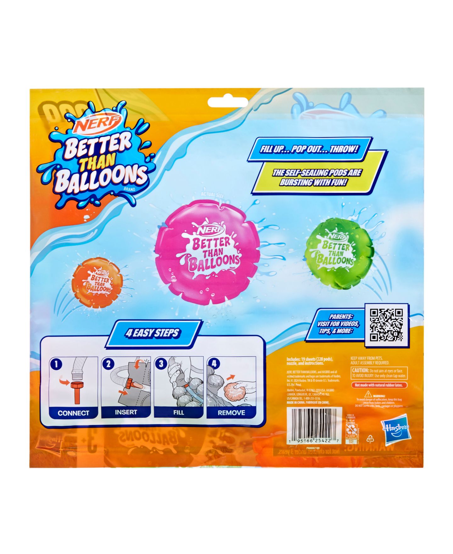 Детские игрушки Nerf Better Than Balloons Brand 228 Pods — фото 4
