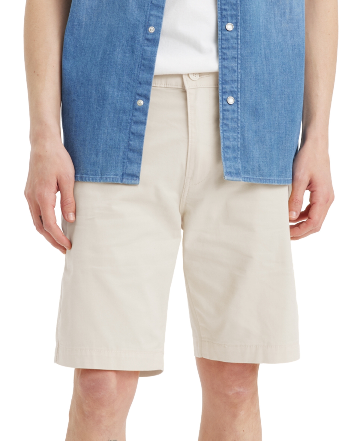 LEVI'S MEN'S XX STANDARD-TAPERED FIT STRETCH CHINO SHORTS