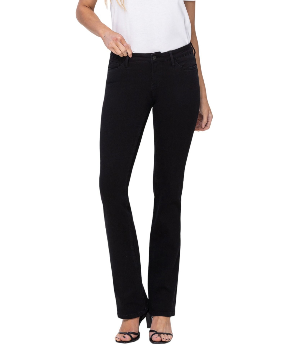 Women's Low Rise Bootcut Jeans - Viburnum black