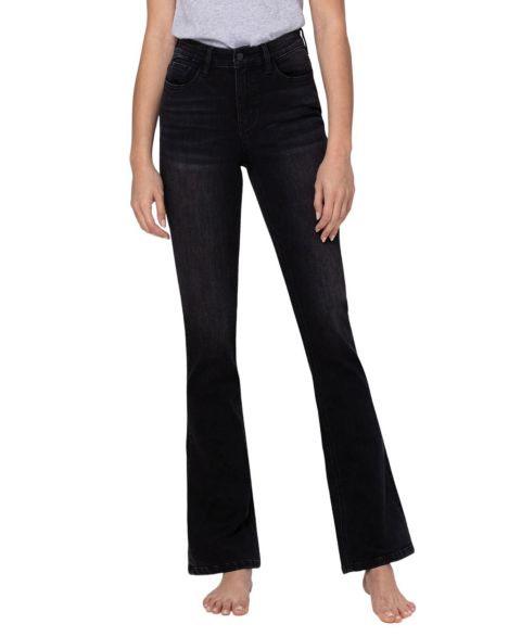 Женские джинсы Flying Monkey High Rise Slim Bootcut, цвет: Чёрный
