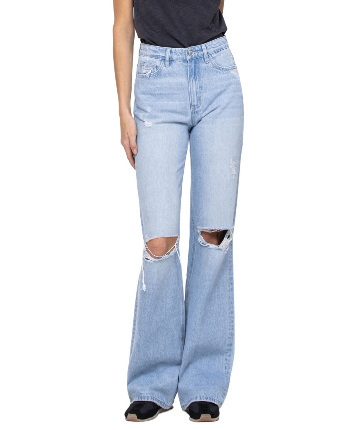 Women's Super High Rise 90's Vintage-like Flare Jeans - Sunny plains blue