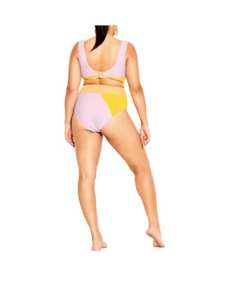 Plus Size Lulu Underwire Splice Bikini Top