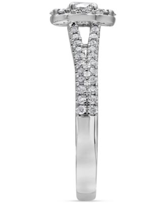 Diamond Halo Bridal Set (1 ct. t.w.) in 14k White Gold