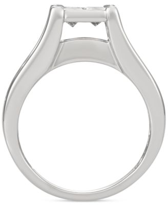 Diamond Princess Quad Channel Bridal Set (2 ct. t.w.) in 14k White Gold