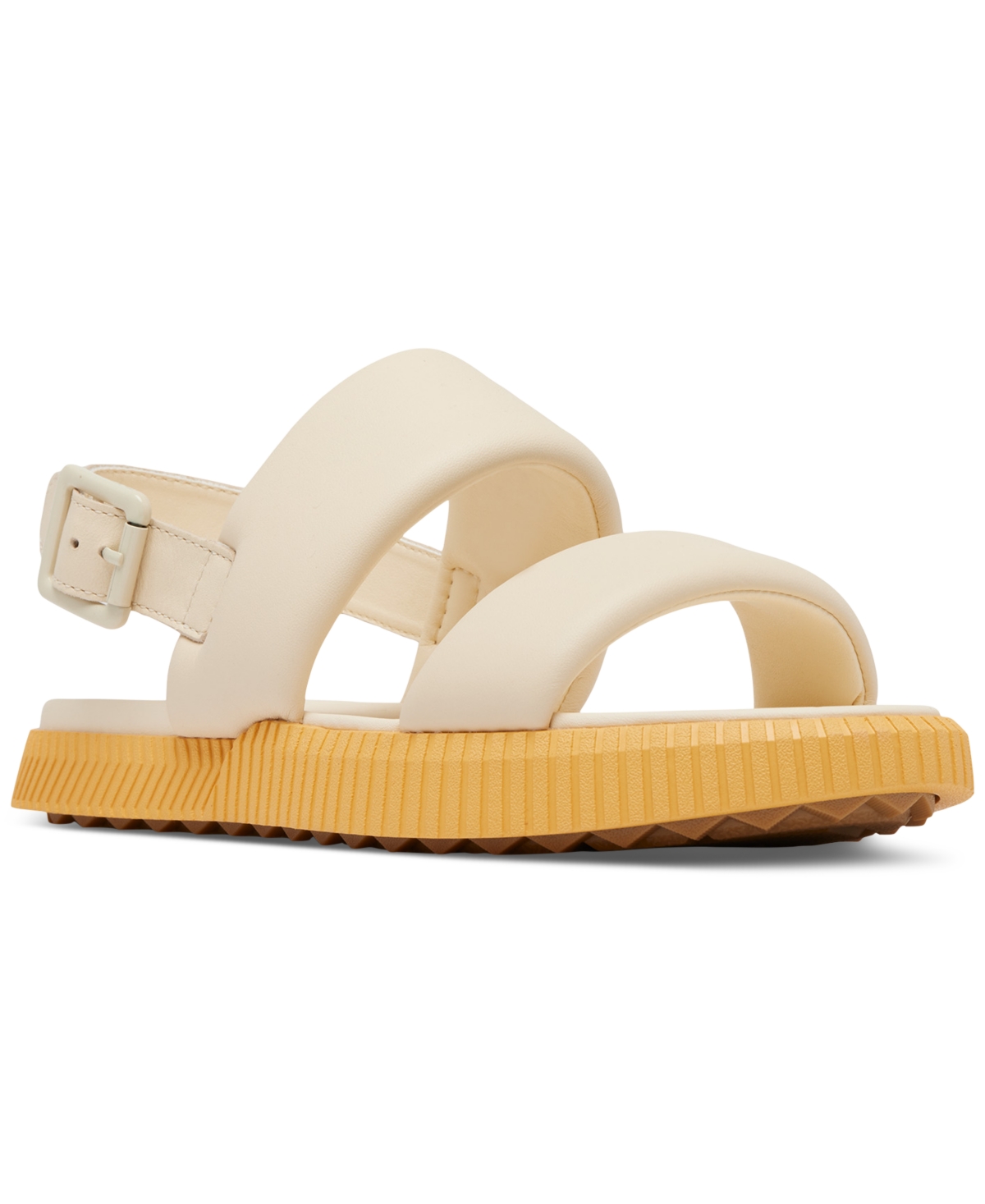 Shop Sorel Ona Streetworks Go-to Strappy Slingback Sandals In Honey White,yellow Ray
