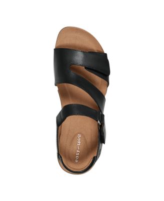 Mavey Strappy Leather Open Toe Flat Sandals