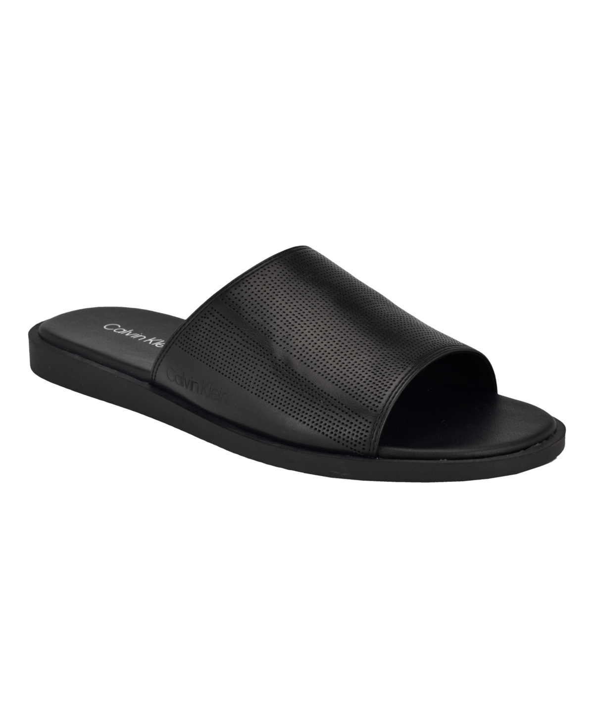 Shop Calvin Klein Men's Espar Casual Slip-on Sandals In Medium Brown